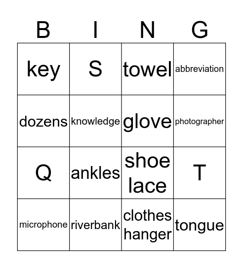 Technology Instructional BOY Bingo Card