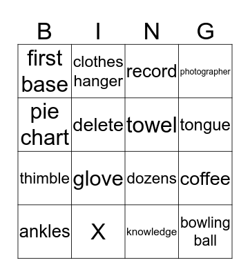 Technology Instructional BOY Bingo Card