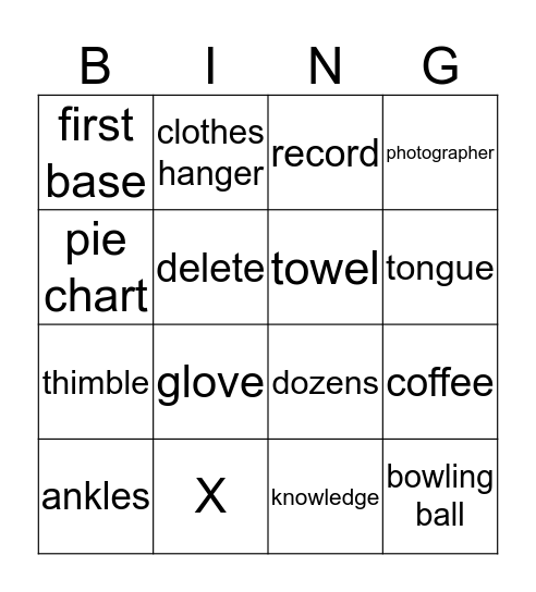 Technology Instructional BOY Bingo Card