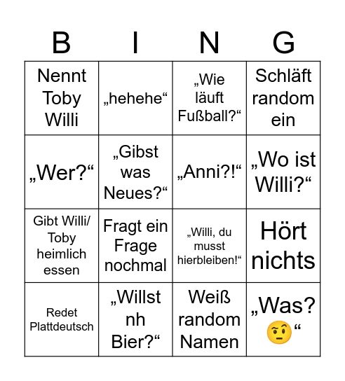 Hermann Sändker Bingo Card