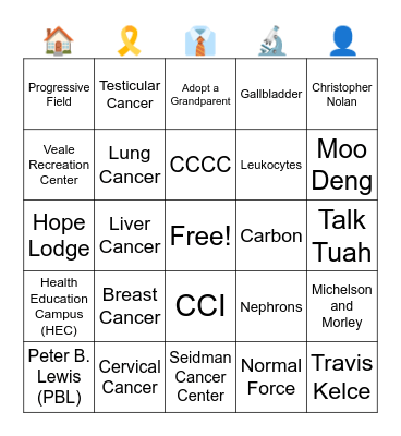 CCI Bingo with a Twist Bingo Card