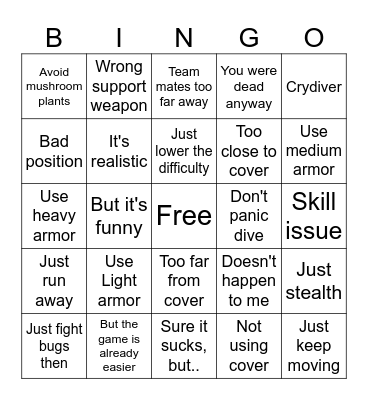 Ragdoll Cope Bingo Card