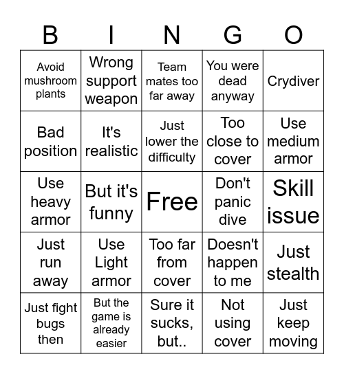 Ragdoll Cope Bingo Card