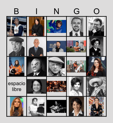 Hispanic Heritage Month Bingo Card