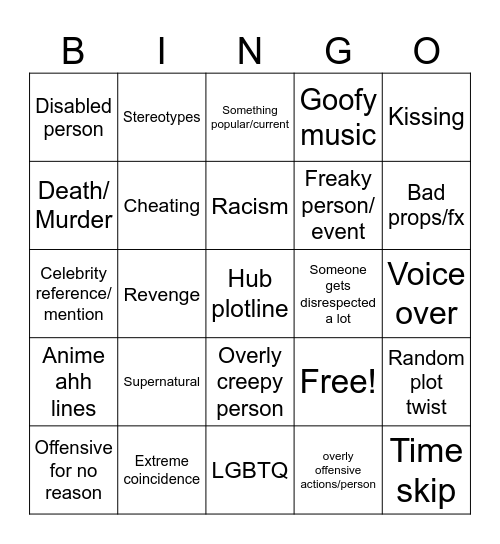 Tomorrows Teachings Bingo Card