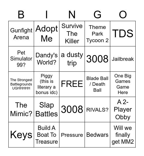 The Haunt Pre-Reveal Predictions Bingo Card