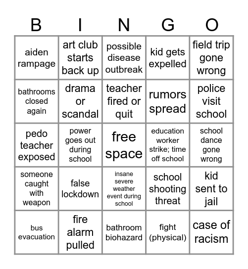 pcps 2024-2025 bingo Card