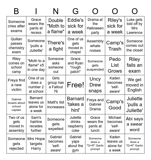 2024 T4 Bingo Card Bingo Card