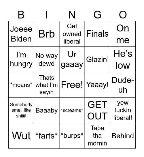 Matt playing games Bingo Card