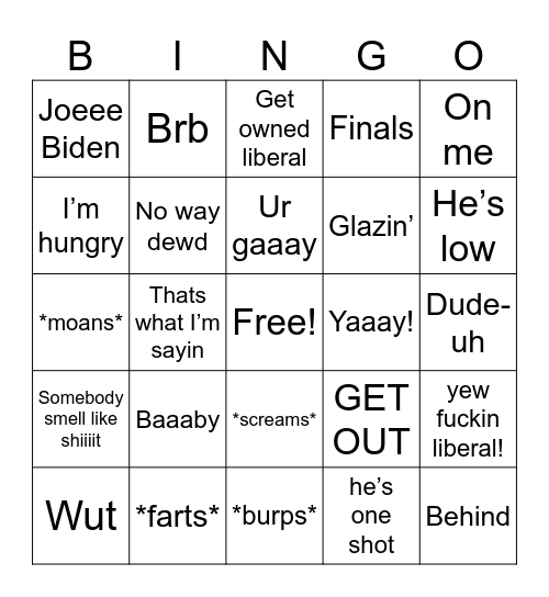 Matt playing games Bingo Card