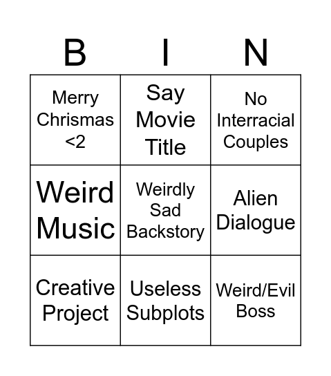 TimmyHaus <2 Bingo Card