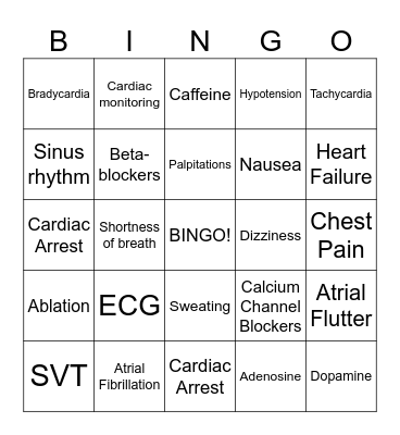BINGO ! Bingo Card