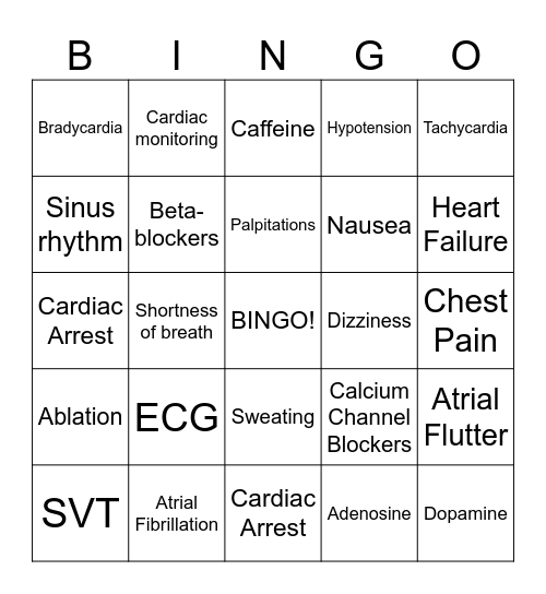 BINGO ! Bingo Card