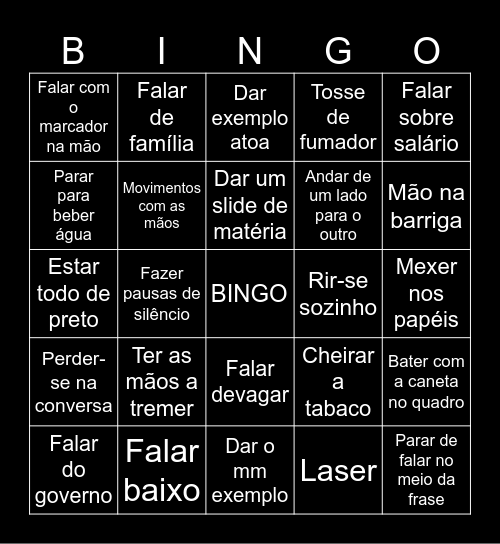 Filosofia bingo Card