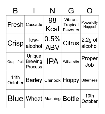 Proper Job 0.5 Telesales Day Bingo Card