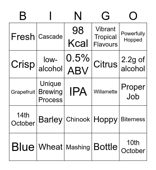 Proper Job 0.5 Telesales Day Bingo Card