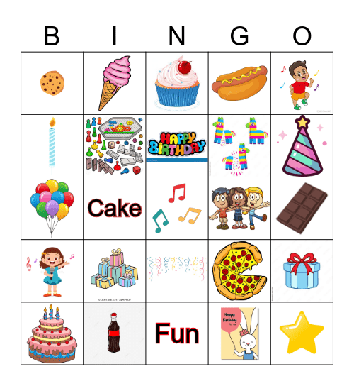 Birthday Bingo Card