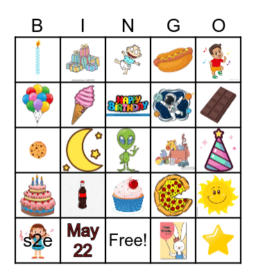 ! Jehseh's Birthday Bingo ! Bingo Card