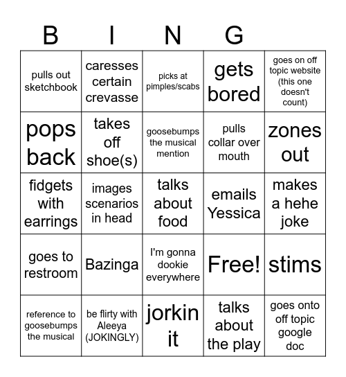 business class bingo Card