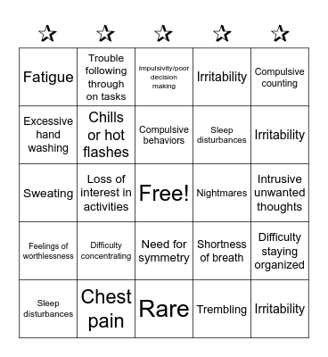 Bingo! Bingo Card