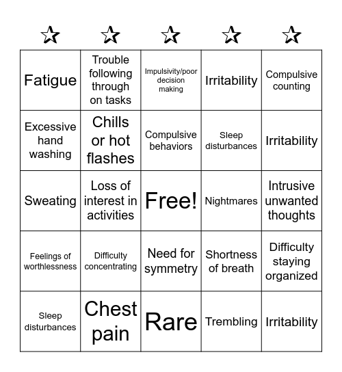 Bingo! Bingo Card