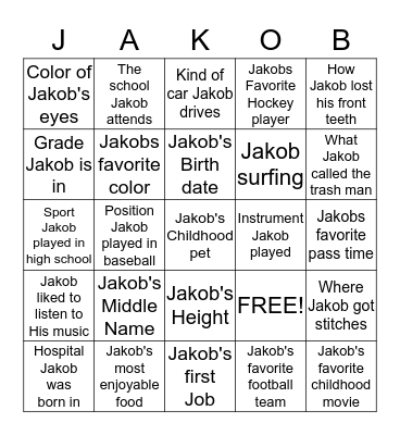 BING BONG BINGO Card