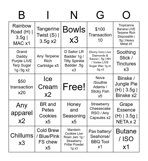 BINGO 10.7 - 10 Bingo Card