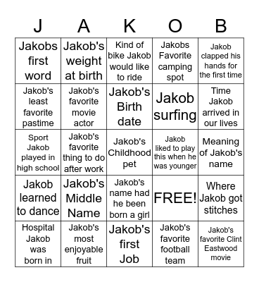 BING BONG BINGO Card