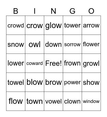 OW Bingo Card