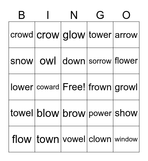 OW Bingo Card