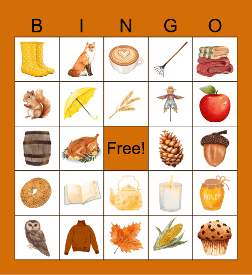 SCHF October Bingo 2 Bingo Card