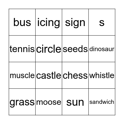/s/ bingo  Bingo Card