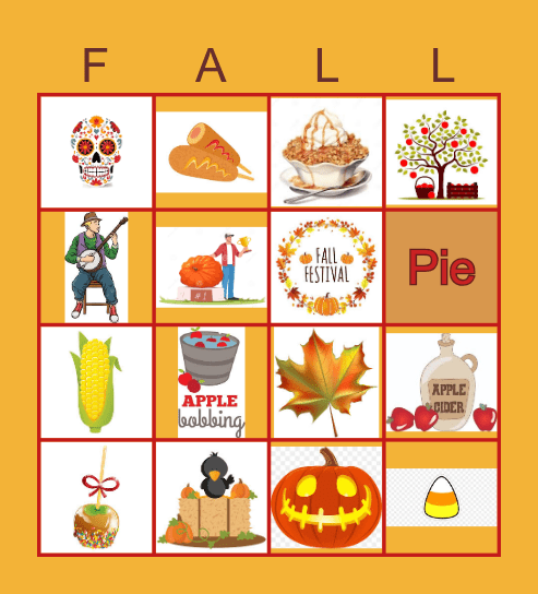 Fall Festival Bingo Card