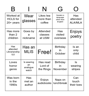 Bingo Card