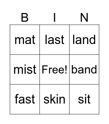RM 20 bingo Card