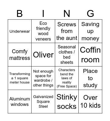 Galvanized Square Steel Bingo Card