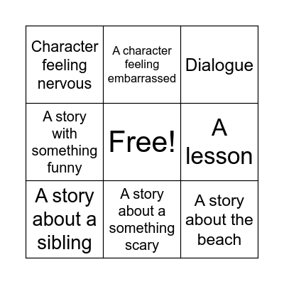Publishing Party Bingo Card