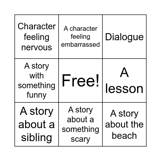 Publishing Party Bingo Card