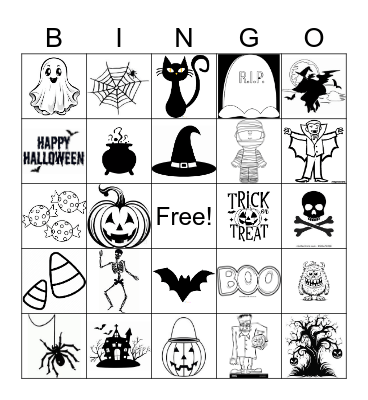 Halloween Bingo Card