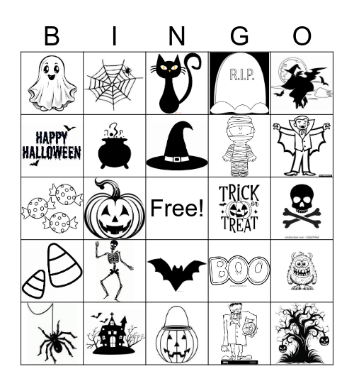 Halloween Bingo Card