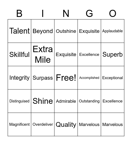 CS Week 2024 Bingo Card