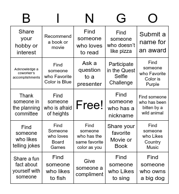 Pensacola Bingo Card