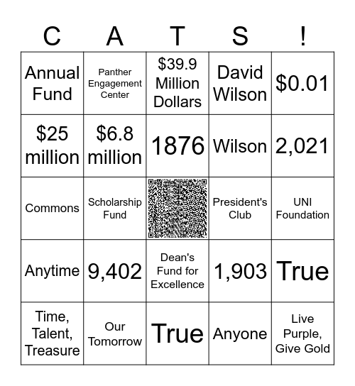 Philanthropy BINGO! Bingo Card