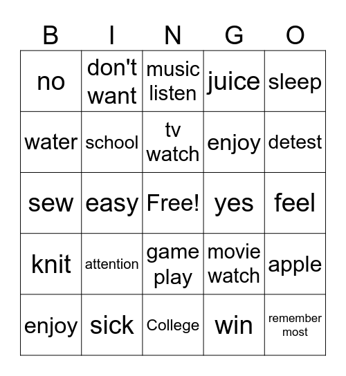 Unit 2 BINGO Card