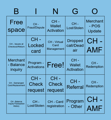 Customer Service Week 2024 Bingo Card