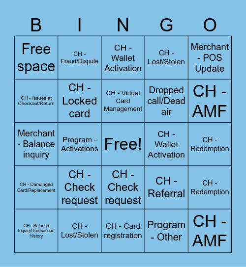 Customer Service Week 2024 Bingo Card