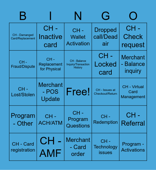 Customer Service Week 2024 Bingo Card