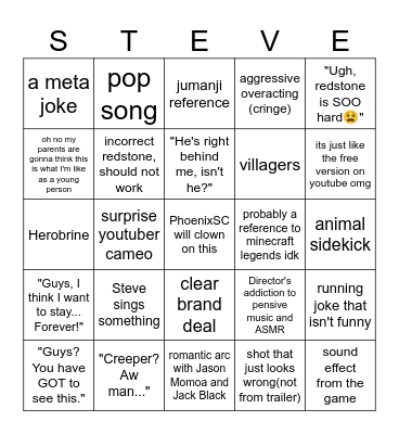 I AM Bingo Card