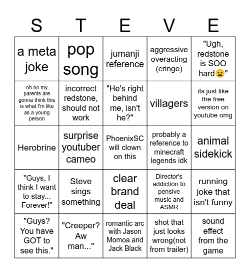 I AM Bingo Card