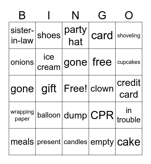 Units 1 and 2 Bingo Card